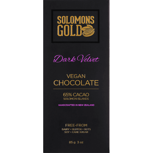 Solomons Gold Dark Velvet Vegan Chocolate Block