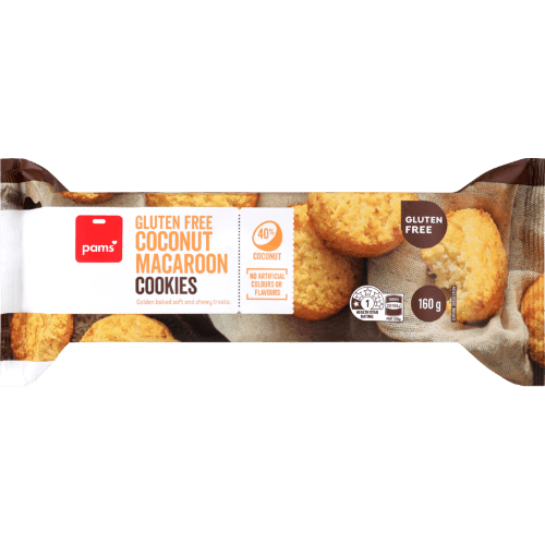 Pams Gluten Free Coconut Macaroon Cookies 160 g