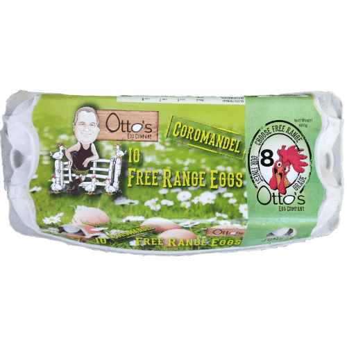 Otto's Egg Company Free Range Size 8 Eggs 10 pack