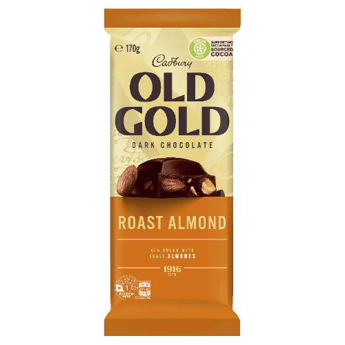 Cadbury Roast Almond Dark Chocolate Block