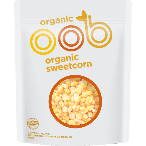 Oob Organic Frozen Organic Sweetcorn 400 g