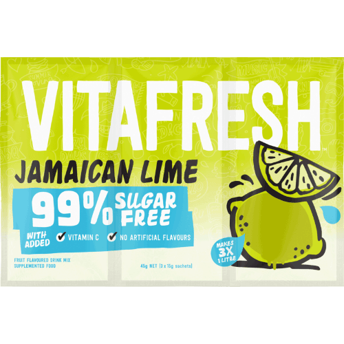 Vitafresh Jamaican Lime 99% Sugar Free Flavoured Drink Mix