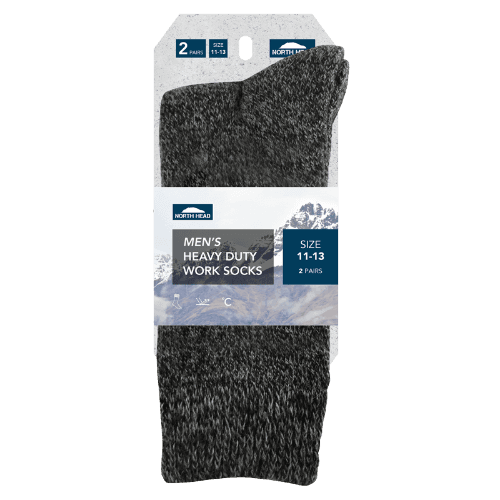 North Head Men's Heavy Duty Work Socks Size 11-13