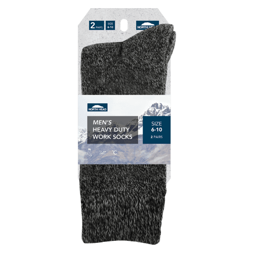North Head Men's Heavy Duty Works Socks Size 6-10