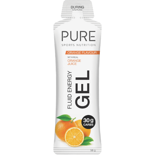 Pure Sports Nutrition Orange Juice Fluid Energy Sports Gel