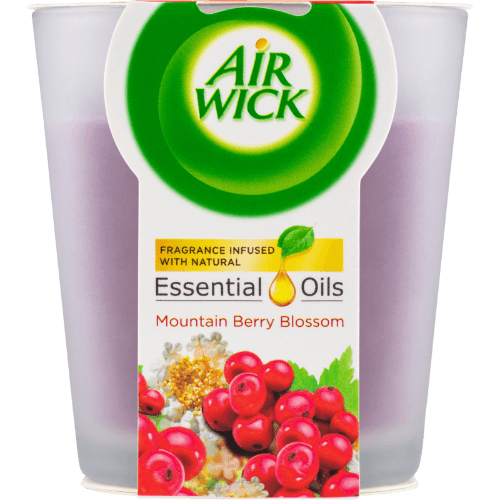 Air Wick Essential Oils Mountain Berry Blossom Candle 105 g