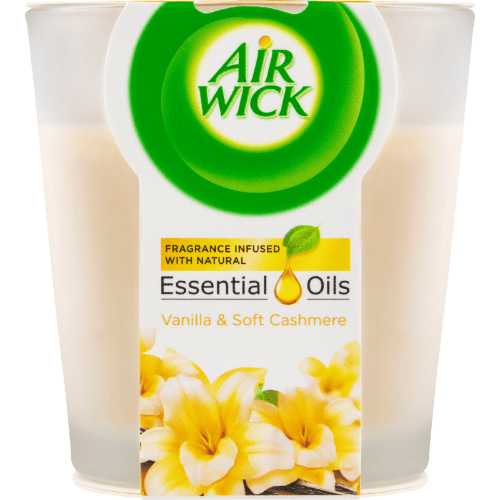 Air Wick Essential Oils Vanilla & Soft Cashmere Candle