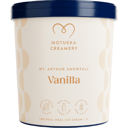 Motueka Creamery Mt.Arthur Snowfall Vanilla Ice Cream