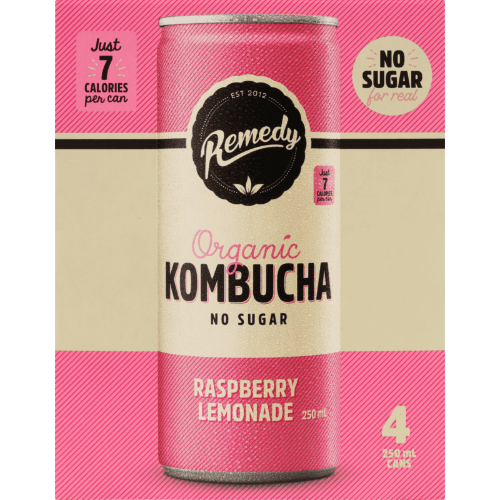 Remedy Raspberry Lemonade Organic Kombucha