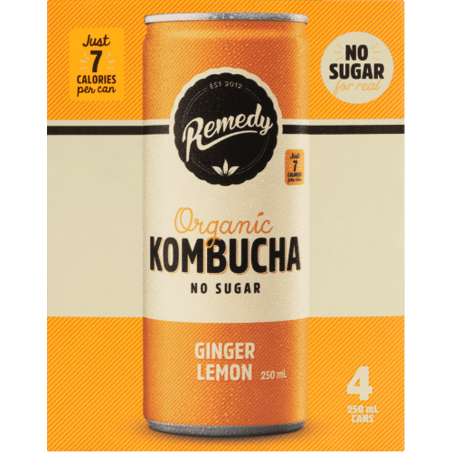 Remedy Ginger Lemon Organic Kombucha