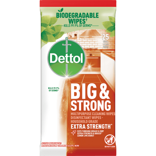 Dettol Antibacterial Big & Strong Multipurpose Cleaning Wipes