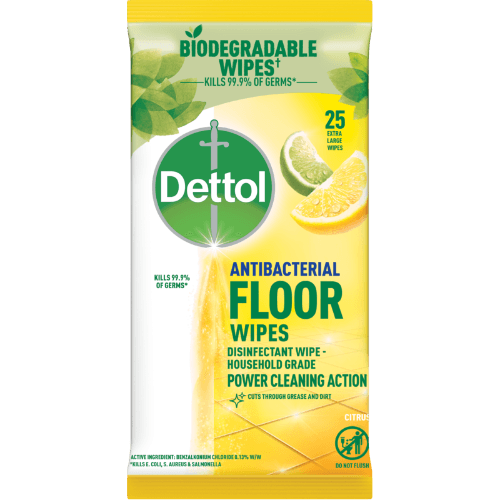 Dettol Citrus Antibacterial Floor Wipes