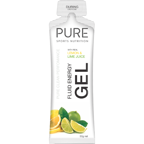 Pure Sports Nutrition Lemon & Lime Juice Fluid Energy Sports Gel