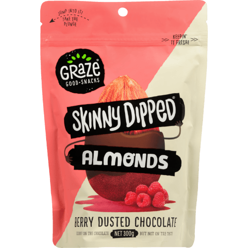 Graze Skinny Dipped Berry Dusted Chocolate Almonds