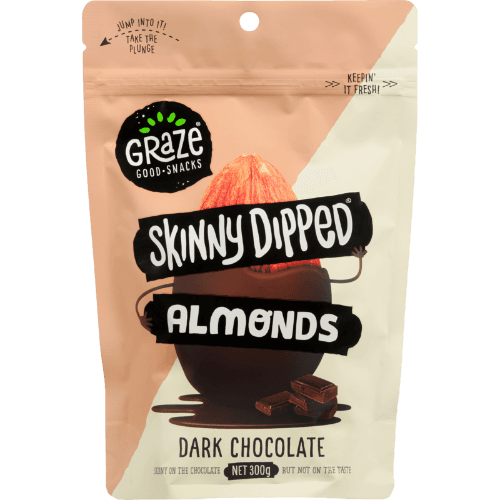 Graze Skinny Dipped Dark Chocolate Almonds