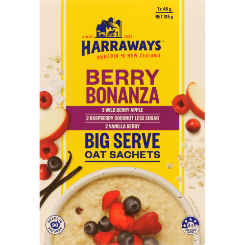 Harraways Berry Bonanza Big Serve Oat Sachets