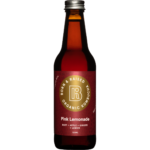 Born And Raised Pink Lemonade Organic Kombucha