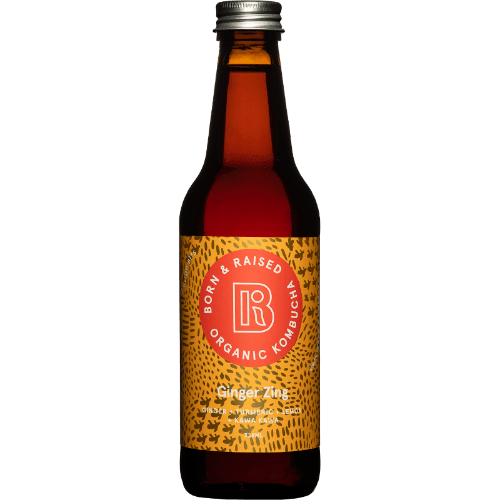 Born And Raised Ginger Zing Organic Kombucha