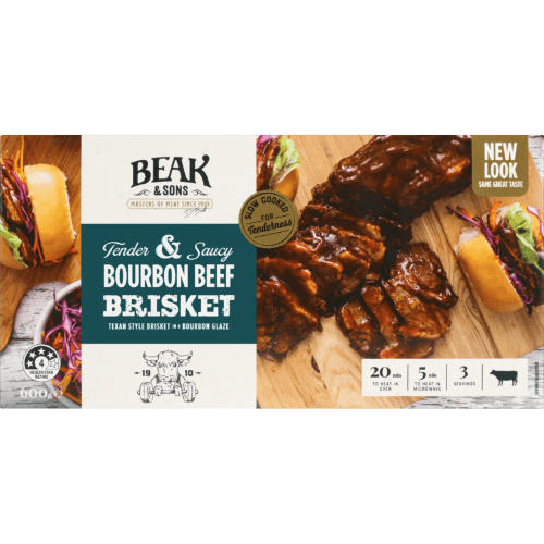 Beak & Sons Tender & Saucy Bourbon Beef Brisket