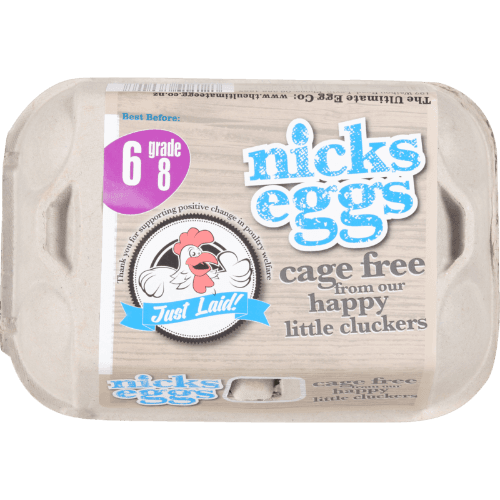 Nicks Eggs Cage Free Grade 8 Eggs
