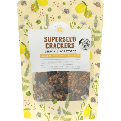 Creative Cooking Superseed Lemon & Poppyseed Crackers
