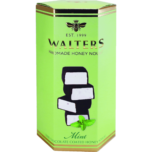 Walters Hand Made Mint Dark Chocolate Nougat Gift Box 140 g
