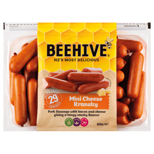 Beehive Mini Cheese Kransky Sausages