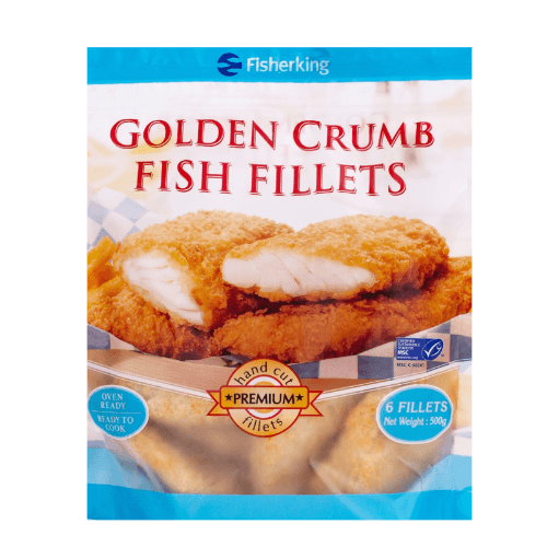 Fisherking Golden Crumbed Fish Fillets 500 g