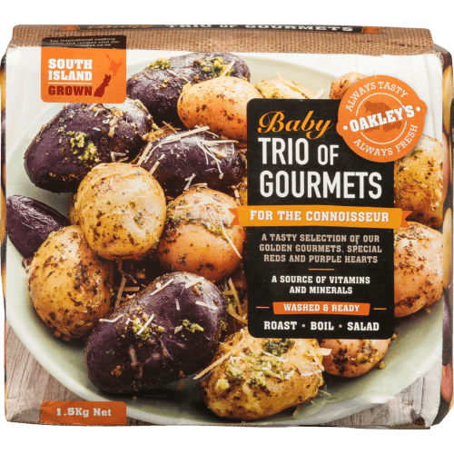 Oakleys Baby Trio Of Gourmet Potatoes