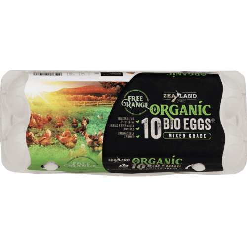 Zealand Farms Free Range Mixed Grade Organic Bio Eggs