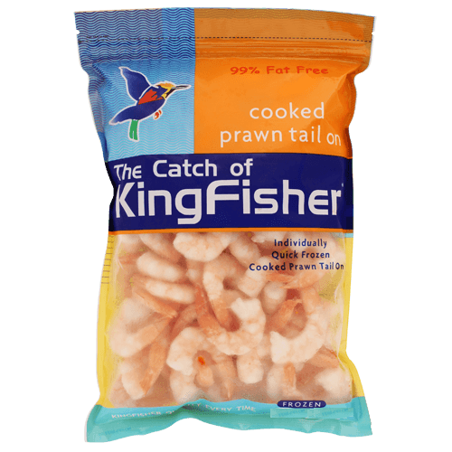 Kingfisher Seafood Cooked Tail On Prawns 500 g