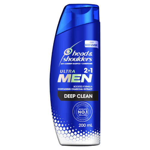 Head & Shoulders Ultra Men 2n1 Deep Clean Anti Dandruff Shampoo Conditioner 200 mL