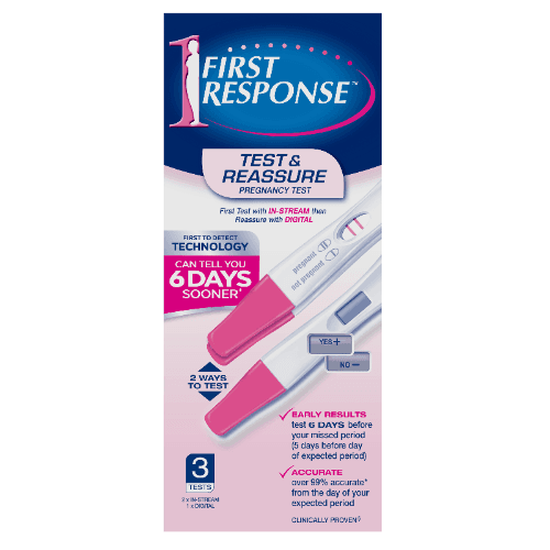 First Response Test & Reassure Pregnancy Test