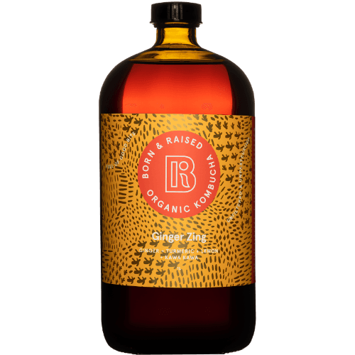 Born And Raised Ginger Zing Organic Kombucha 1 L