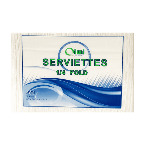 Qiwi 1/4 Fold Serviettes 500 each