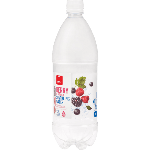 Pams Berry Flavoured Sparkling Water 1 L