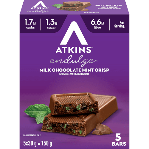 Atkins Endulge Milk Chocolate Mint Crisp Bars