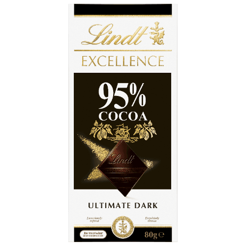 Lindt Excellence 95% Cocoa Ultimate Dark Chocolate Block