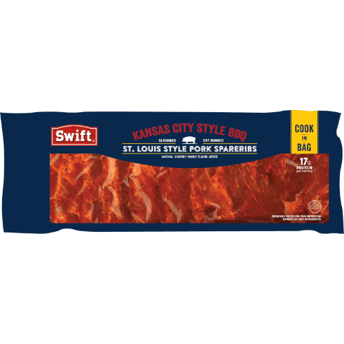 Swift Kansas City Style BBQ St Louis Style Pork Spareribs 1 kg