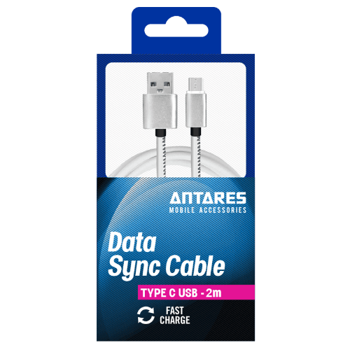 Antares Type C Cable Data Sync Cable 2 Metre
