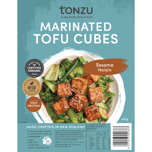 Tonzu Organic Marinated Sesame Hoisin Tofu Cubes