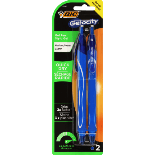 Bic Gel-ocity Blue Gel Pen