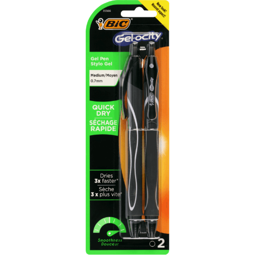 Bic Gel-ocity Black Gel Pen