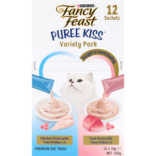 Purina Fancy Feast Puree Kiss Variety Pack Cat Treats