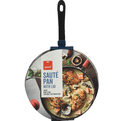 Pams Saute Pan With Lid 28cm