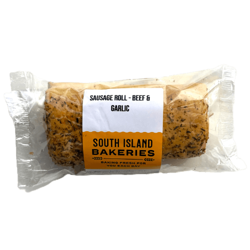 South Island Bakeries Beef & Garlic Sausage Roll