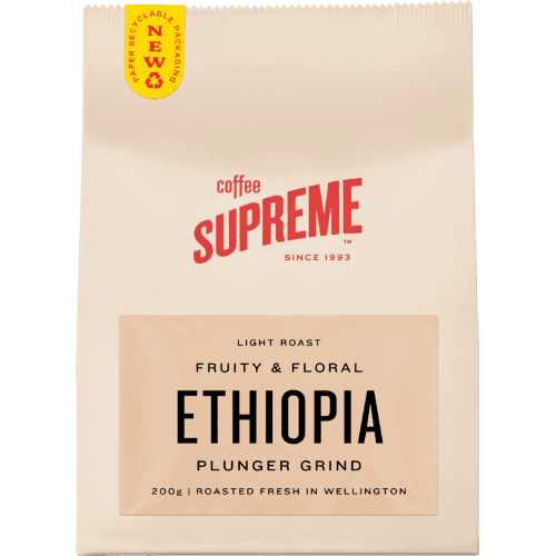 Coffee Supreme Ethiopia Plunger Grind Coffee 200 g