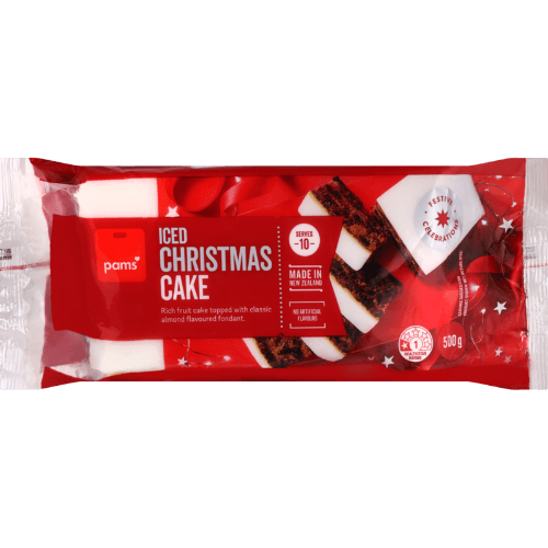 Pams Iced Christmas Cake 500 g