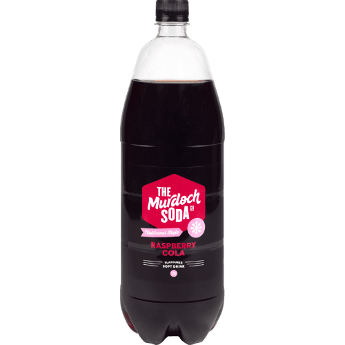 The Murdoch Soda Co. Raspberry Cola Carbonated Beverage 1.5 L