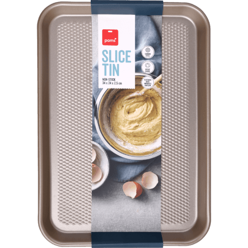 Pams Non Stick Slice Tin 34cm